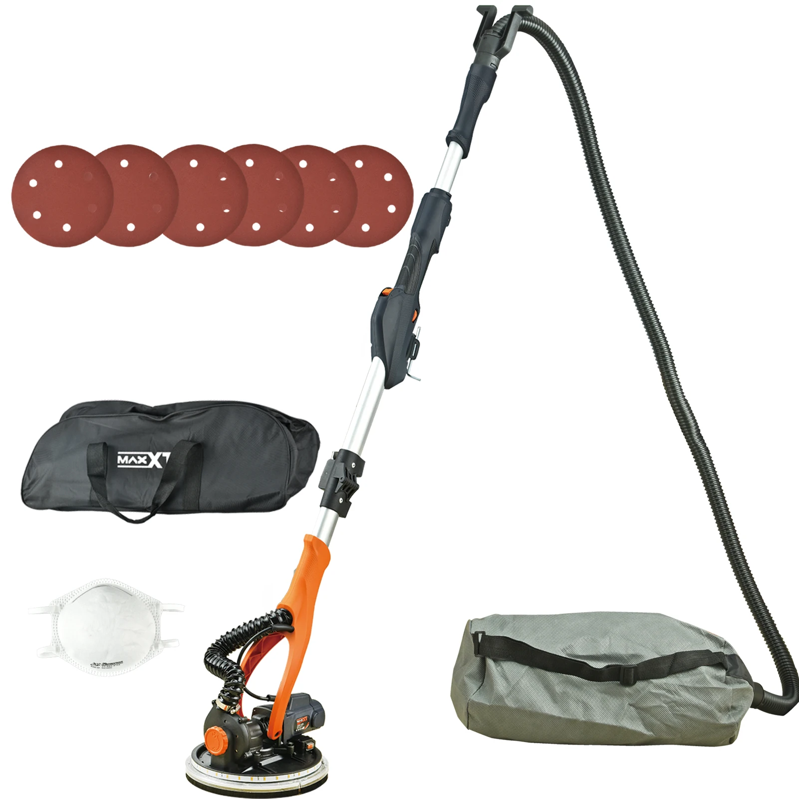 MAXXT 9-Inch Electric Drywall Putty Wall Machine 110V Variable Speed Sanding Wall Ceiling Grinder with 1900rpm for DIY