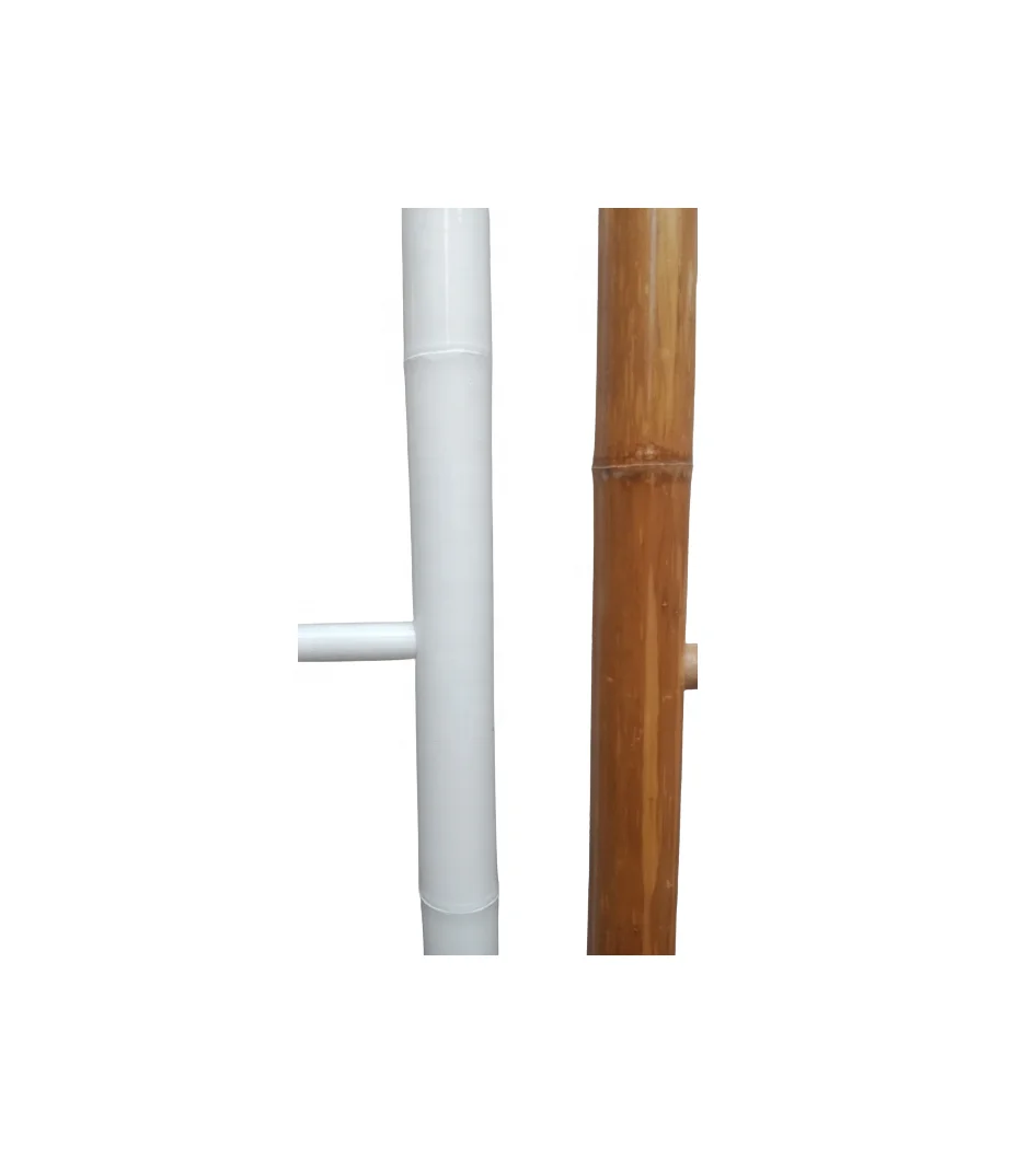 High Quality Six Rung Bamboo Towel Ladder Natural Bamboo Fence Rolls for Garden Home Decor Mesh Bamboo Pole Material