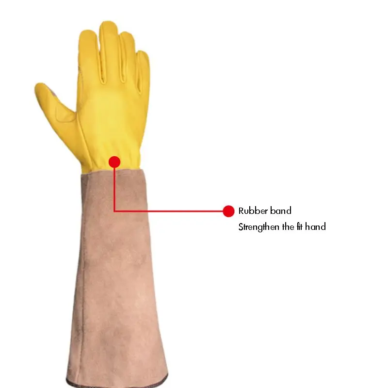 cow split leather Gardening Landscaping With Safety Cuff For Construction Cowhide Leather