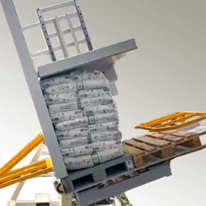 New product logistics robots Best patented Pallet Inverter, Pallet flipper for food and beverages shops and factories