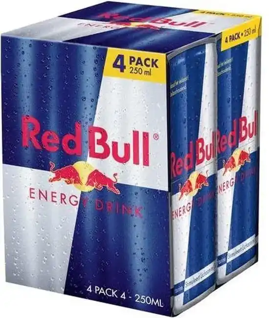Энергетический напиток Redbull со всеми различными вкусами доступен в наличии