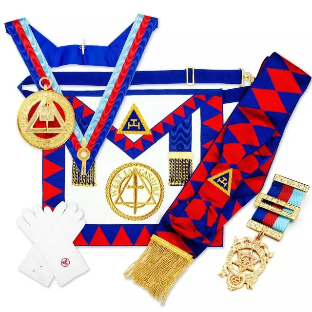 Full regalia pack royal arch chapter provincial lambskin apron badge sash RA