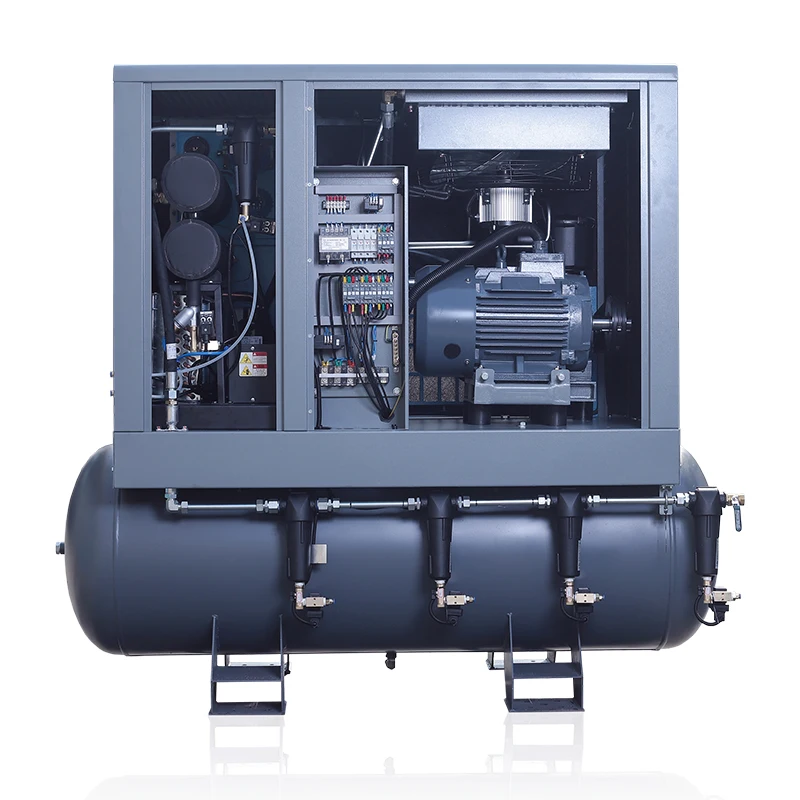 16bar High Pressure Laser Cutter Screw Air Compressor 15 hp Screw Air Compressor with Dryer