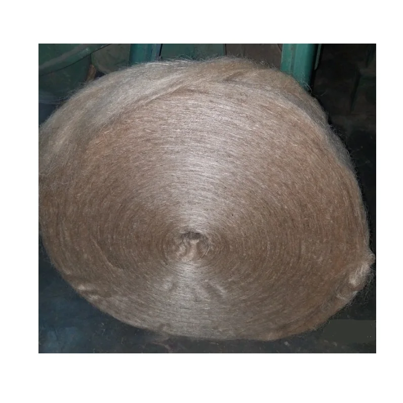High Quality & Low Price Export Oriented 100% Natural Biodegradable Jute Carding Fiber Sliver 100% Making from Bangladesh