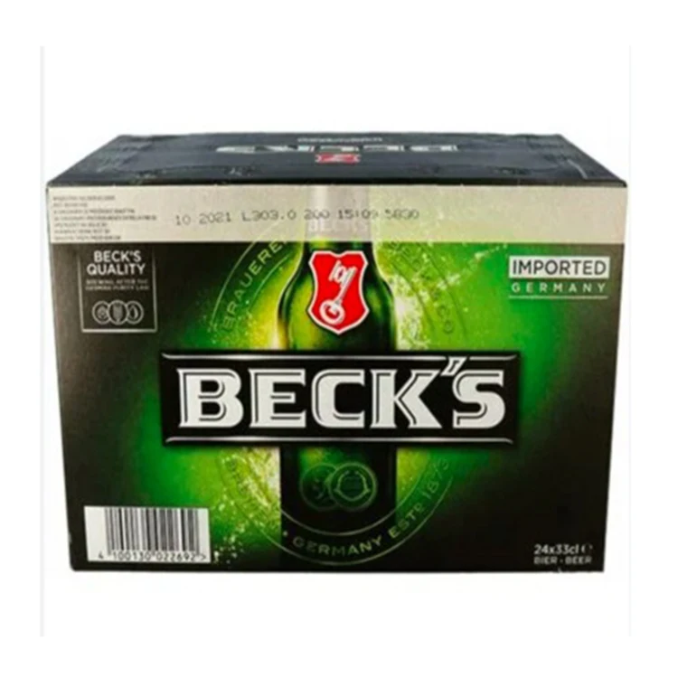 Becks Международная этикетка премиум качества Оптовая 5% пива 24x33cl 63 единицы по низкой цене