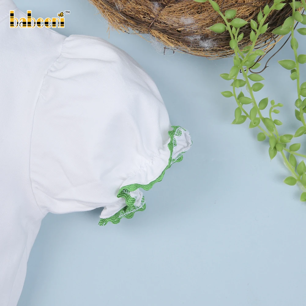 Tractor and farm animals smocked girl outfit ODM OEM wholesale smocked children clothing - BB1304