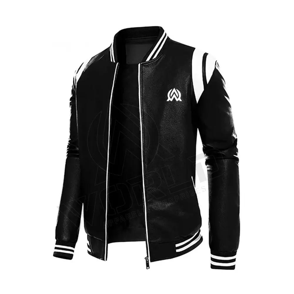 Custom Chain Embroidery Bomber Flight Baseball Jacket Outdoor Sport Wholesale Lettermen Jacket For Sale