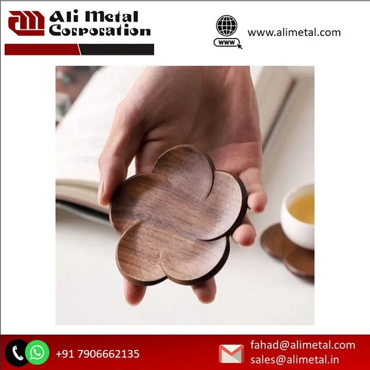 Wooden Coaster Set Fresh Wood For Home Deco Mat For Tableware And Kitchenware Pads For Hotel Restaurant Deco