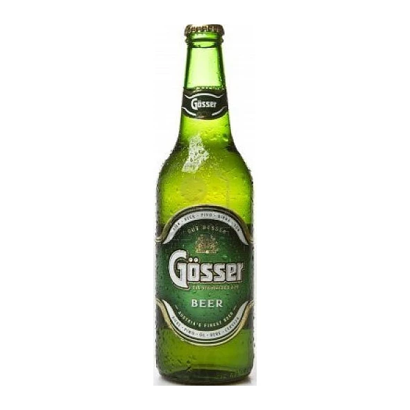 Фабричное пиво Gosser 320 мл со вкусом сладкого картофеля цвета соломы и меда
