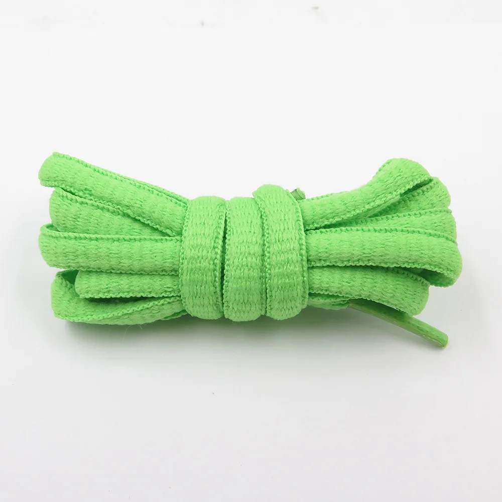 Fashion Multi-Color Polyester Oval Half Round Shoelaces With Plastic Metal Aglets Custom Shoe Lace