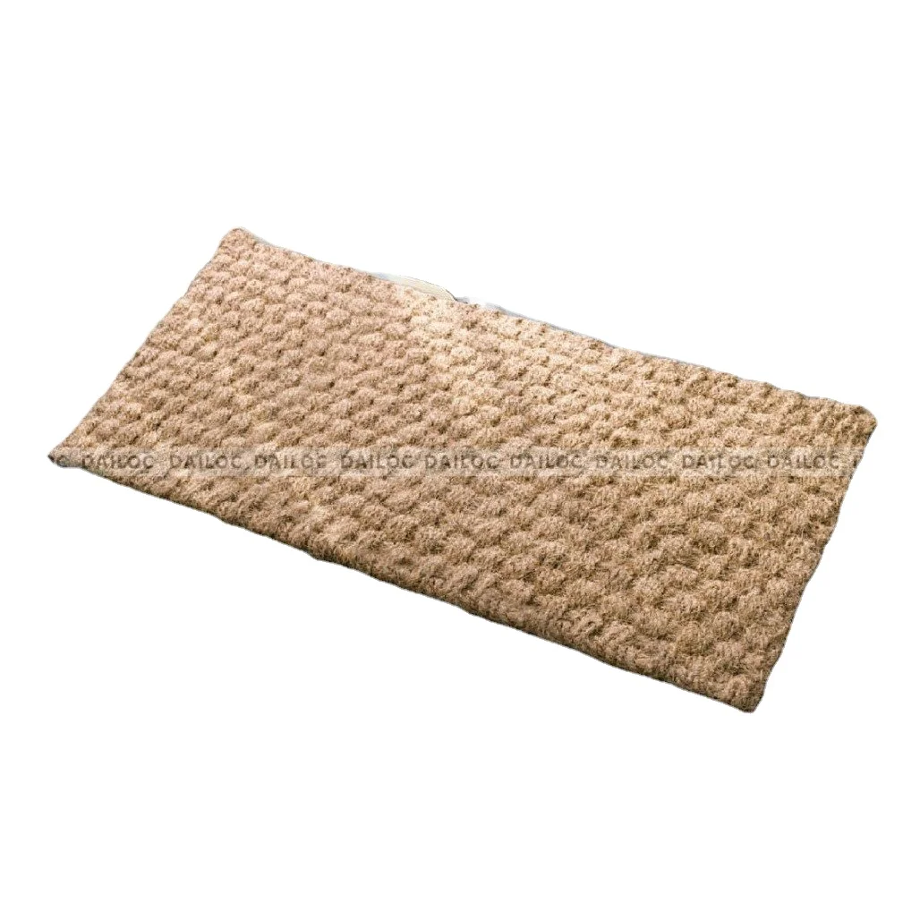 NON SLIP COIR DOORMATS MADE OF ECO FRIENDLY COCONUT FIBER USED AS INSIDE A DOOR CARPET