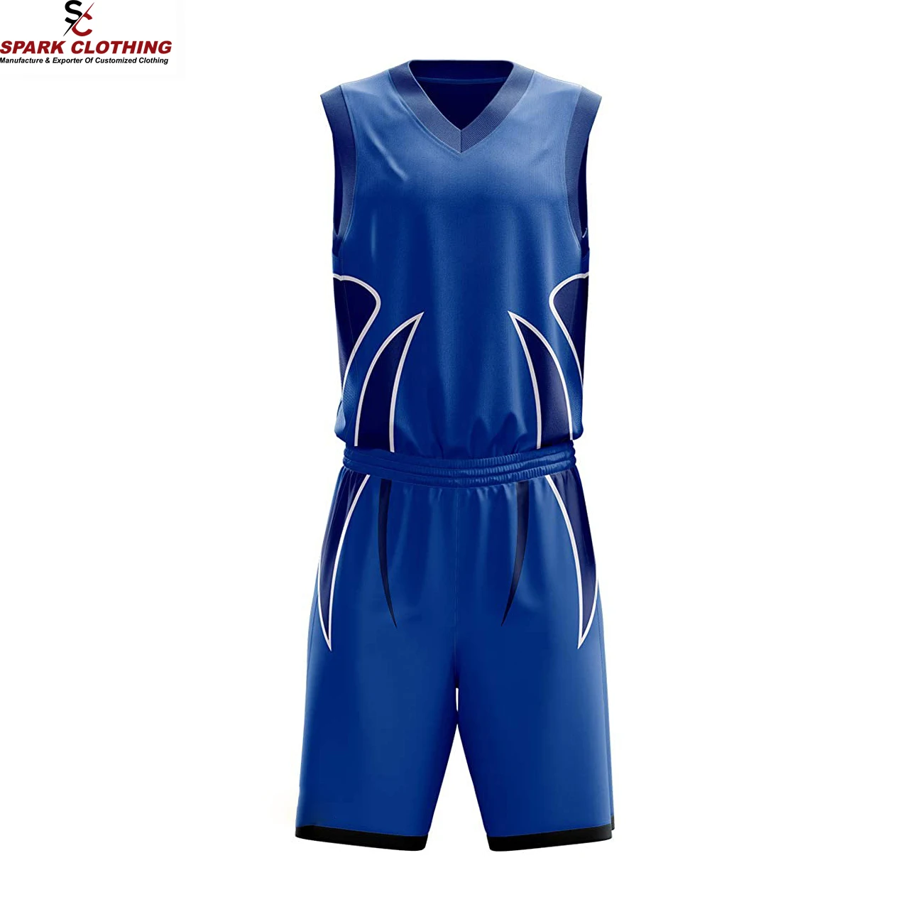 OEM Man Basketball Uniforms in Polyester Fabric Quick Dry Breathable Sports Bar Uniforms For Adults