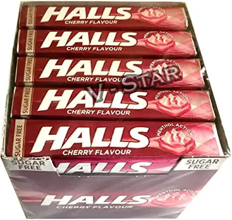 HALLS SUGAR FREE CHERRY 32G (20)