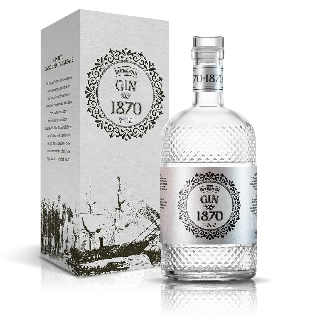 Высококачественный Итальянский сухой Джин 1870 700 мл стеклянная бутылка Сделано в Италии спиртовой напиток