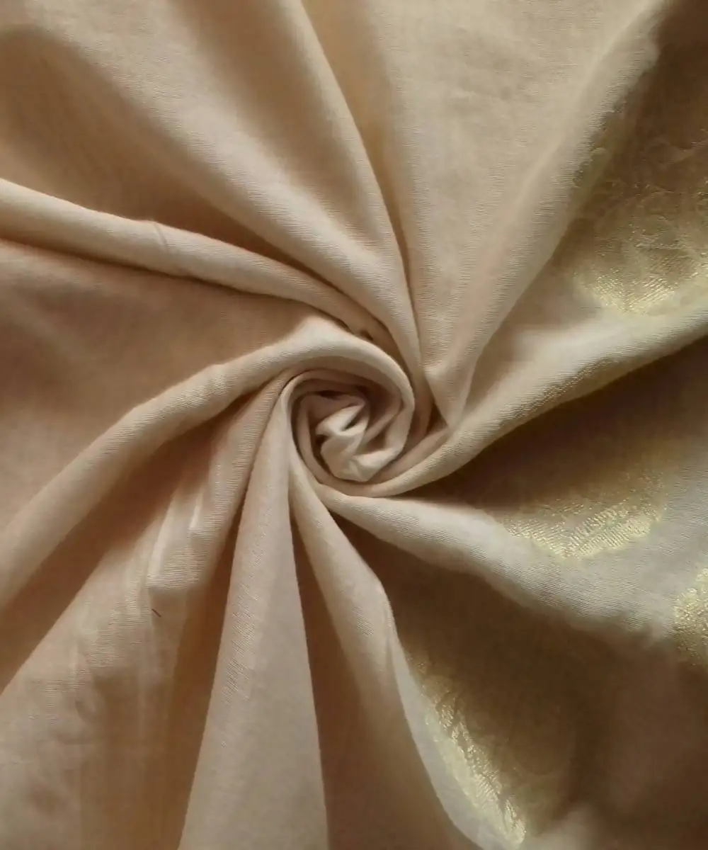 50% Cotton 50% Silk Blend Woven Fabric