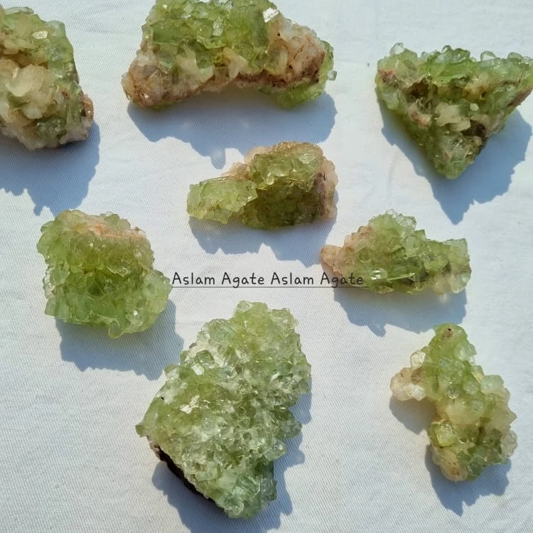 High  Quality Green Apophyllite Cluster Natural Reiki Rock Crystal Quartz Raw Sparkling Cluster For Decoration And Healing
