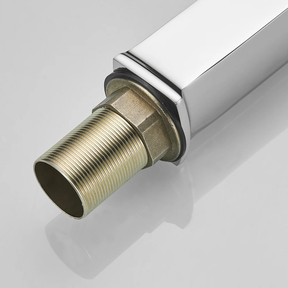YUNDOOM  Modern Design Brushed Nickel Bathroom Sink Faucet, Solid Brass Basin Mixer Tap, Corrosion-Resistant and Durable