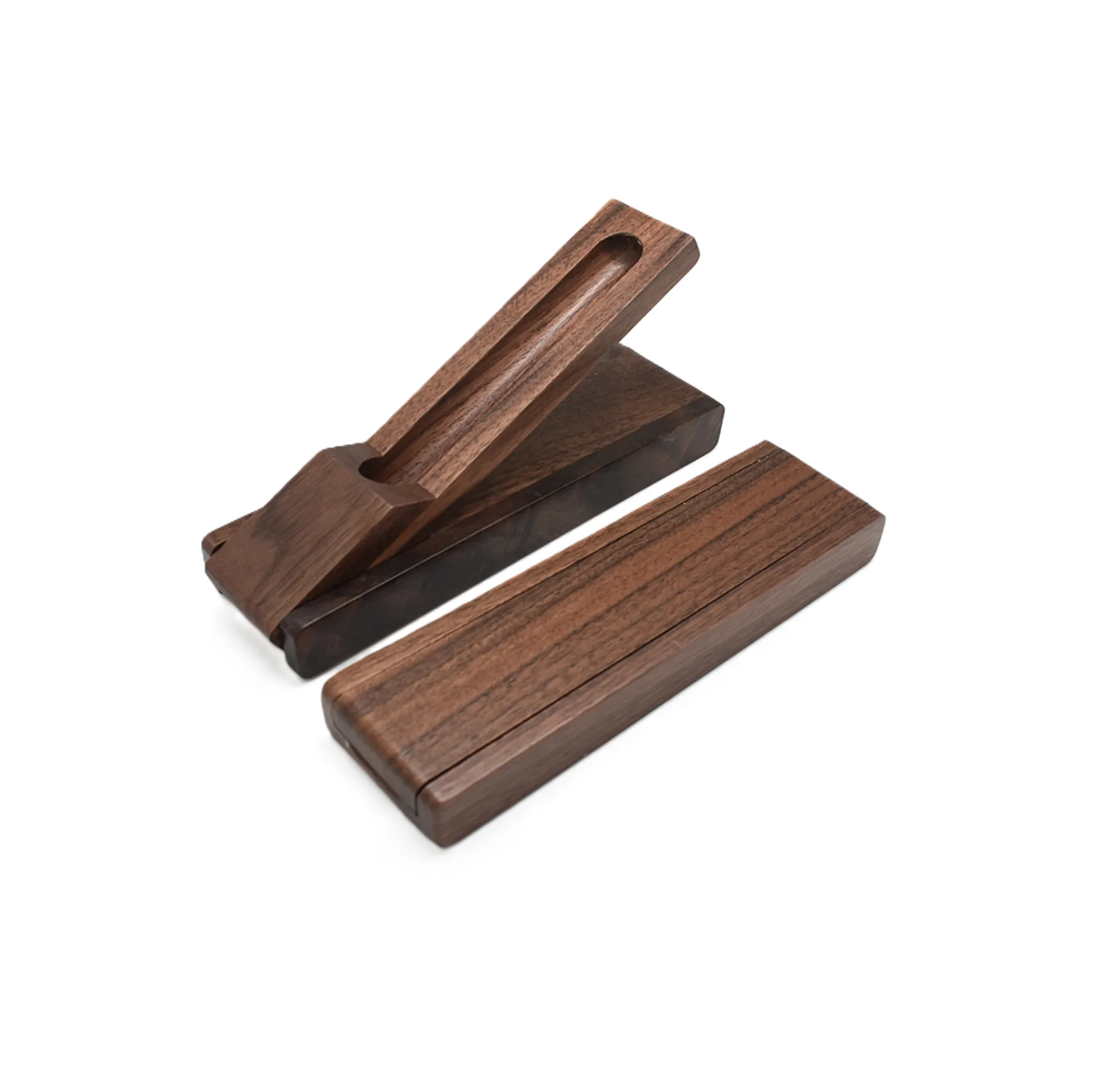 Desk decorate Wood pen box and stand handicraft acacia wood natural color top quality gifts use wood pen stand