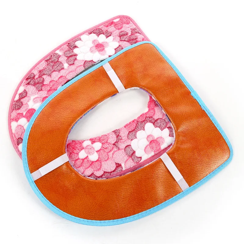 Sticky Toilet Mat Soft Warm Toilet Seat Heated Closestool Pad Washable Toilet Seat Cover