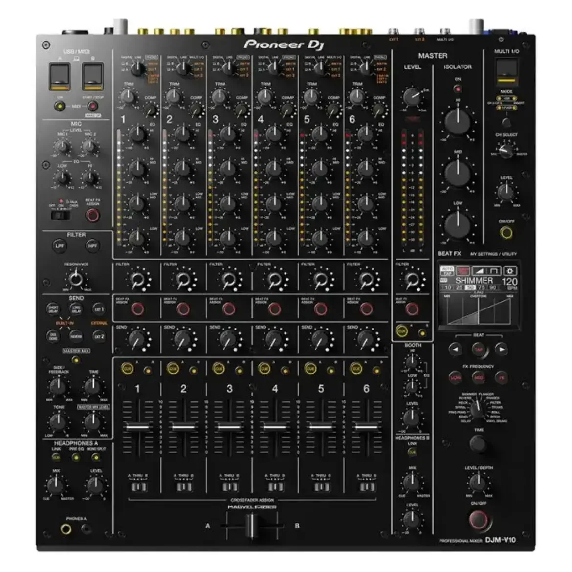 Новый DJM-V10 6-канальный Профессиональный клубный диджейский миксер оптовая цена