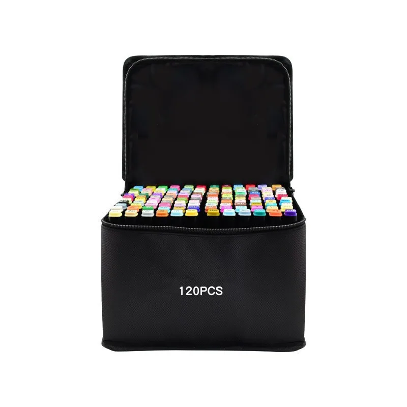 Hot Selling Marker Pen Sets Art Supplies For Kids Marker Pens Dual Tip Permanent Brush Color Marker Pens Set