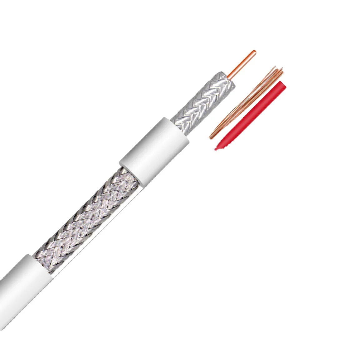 Прямая поставка с завода кабели Rg59 + 2dc для камер видеонаблюдения Rg6 силовыми проводами коаксиальный