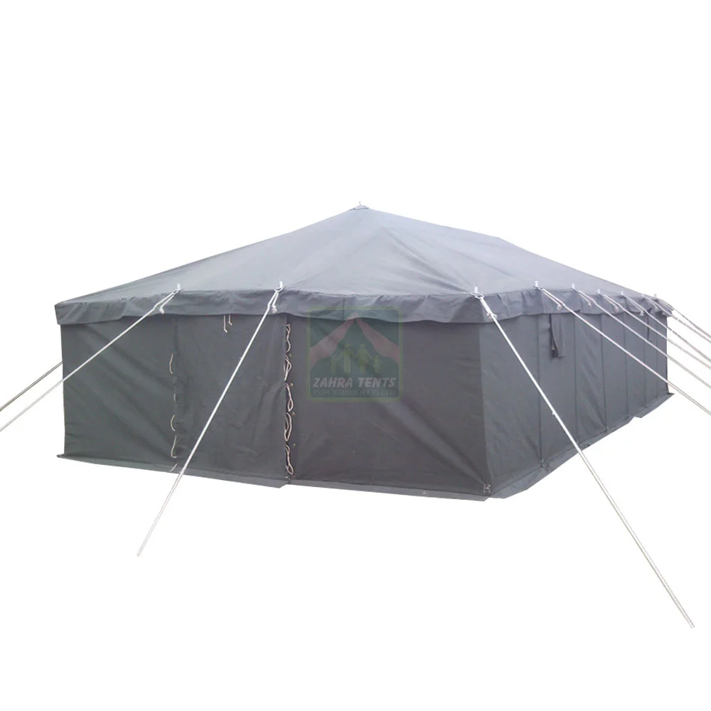 Customized Double Layer Canvas Emergency Tent Outdoor Waterproof Shelter for Natural Disaster Relief