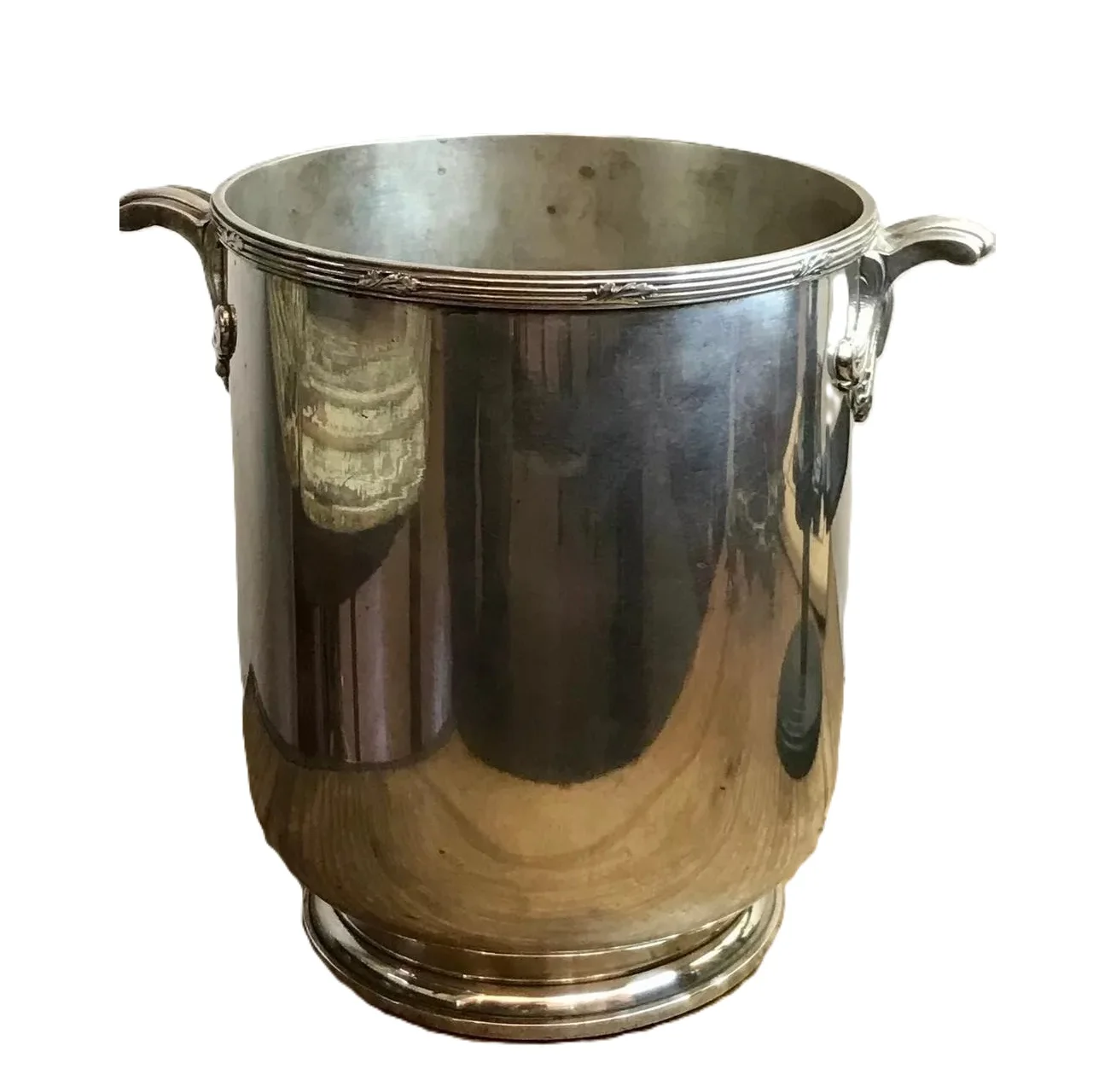 Metal Ice Bucket with Side Handle Wine Drink Cooler and Beverage Bucket For Chill Wine Beer Silver Color Indian Exporter