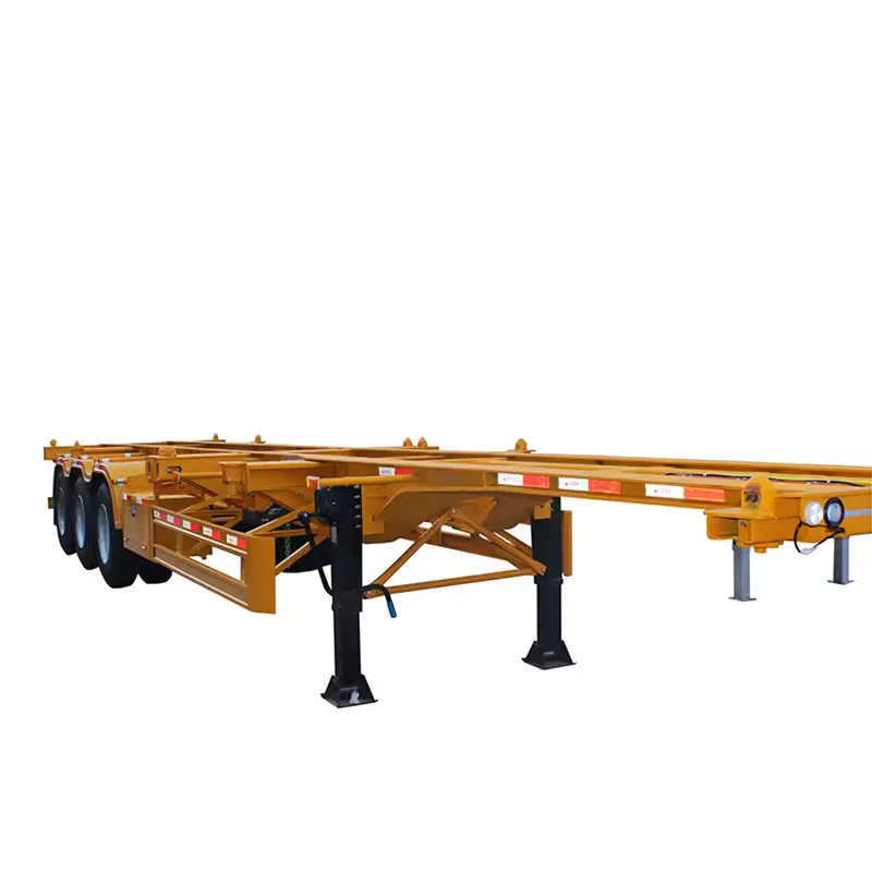 Semi truck trailer 20FT 40FT container chassis trailer truck