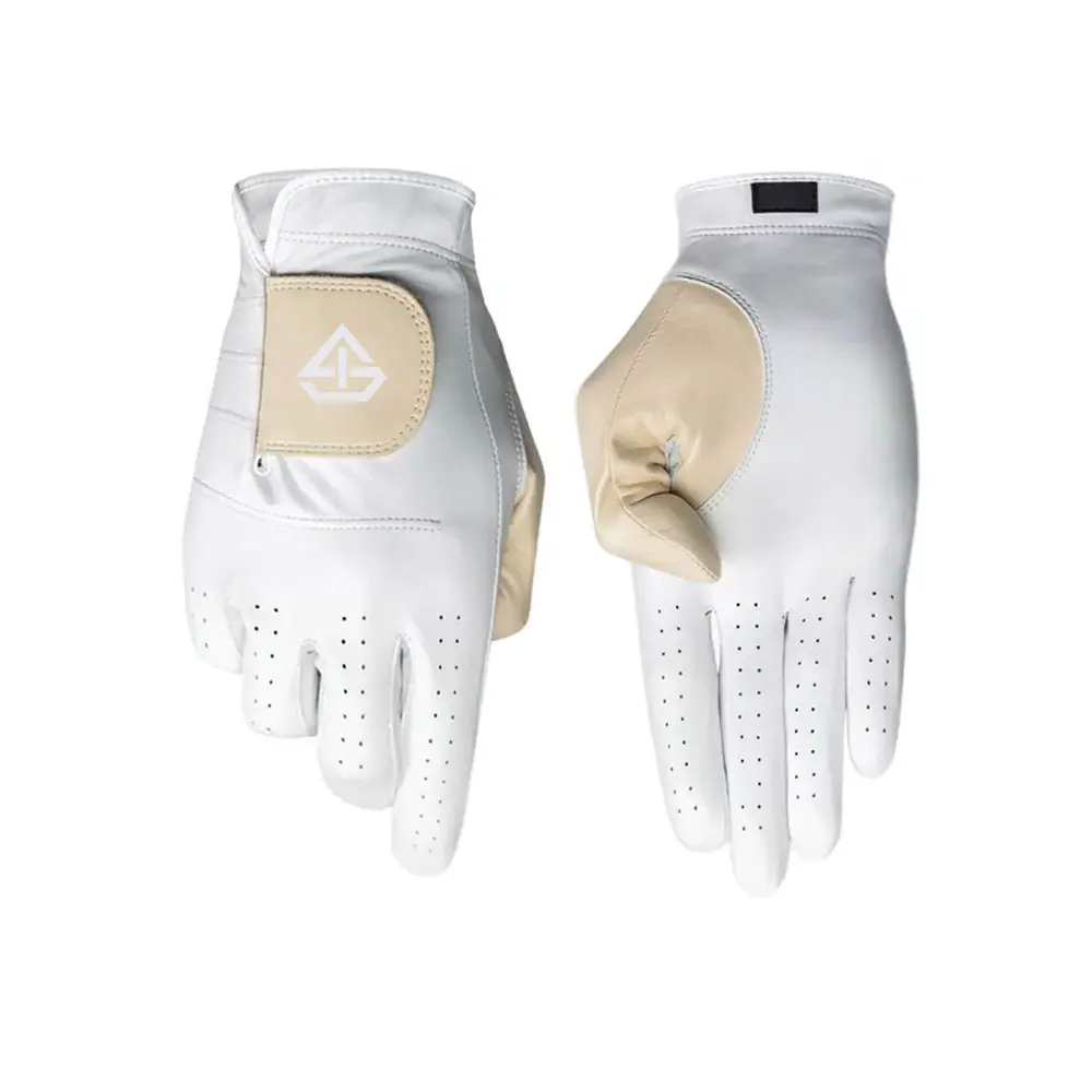 Latest Fashion Plain High Quality Blue Golf Gloves with Latest Pattern Logo Golf Gloves