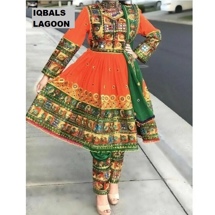 new hot design afghan vintage kuchi pashtun tribal gypsy dress Afghani Kuchi Dresses Afghani suit frock long dress IQ.WAL.AF.106
