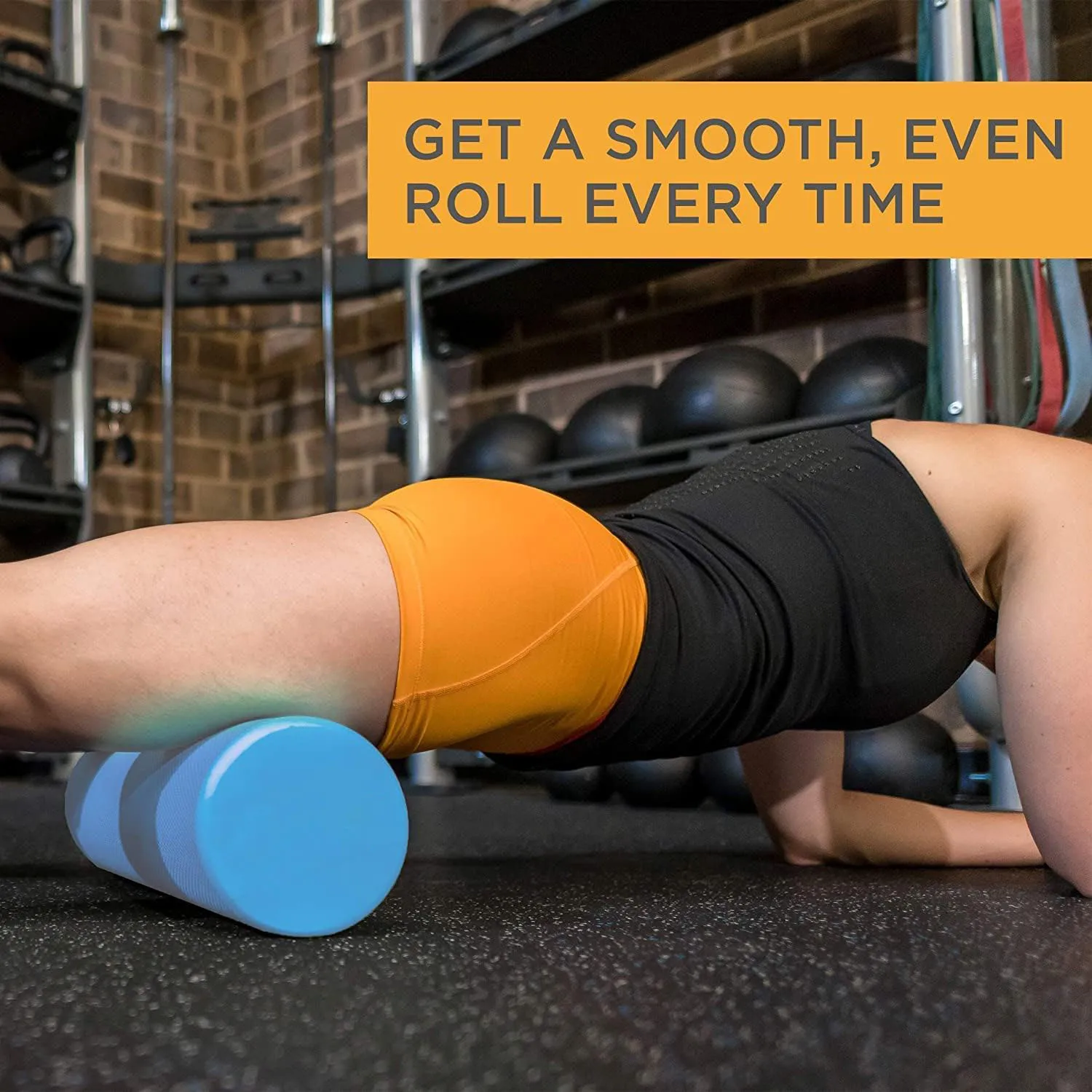 Travel-Size High-Density Foam Roller with Exercise Guide Two-in-One Grid Foam Roller Set Combo for Release and Yoga