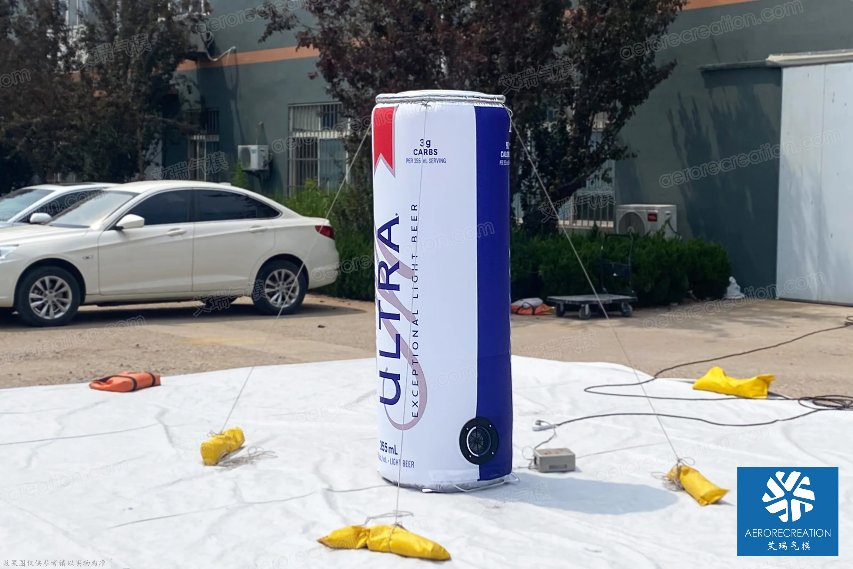 2m Branded Outdoor Inflatable Advertising Beer Can Blow Up Bottle Customized Giant Airtight Inflatable Can