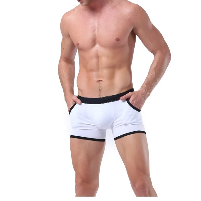 2023 Wholesale Custom Blank Waistband Logo Paisley Print Men Boxers Briefs Spandex Polyester Paisley Plus Size Men Underwear