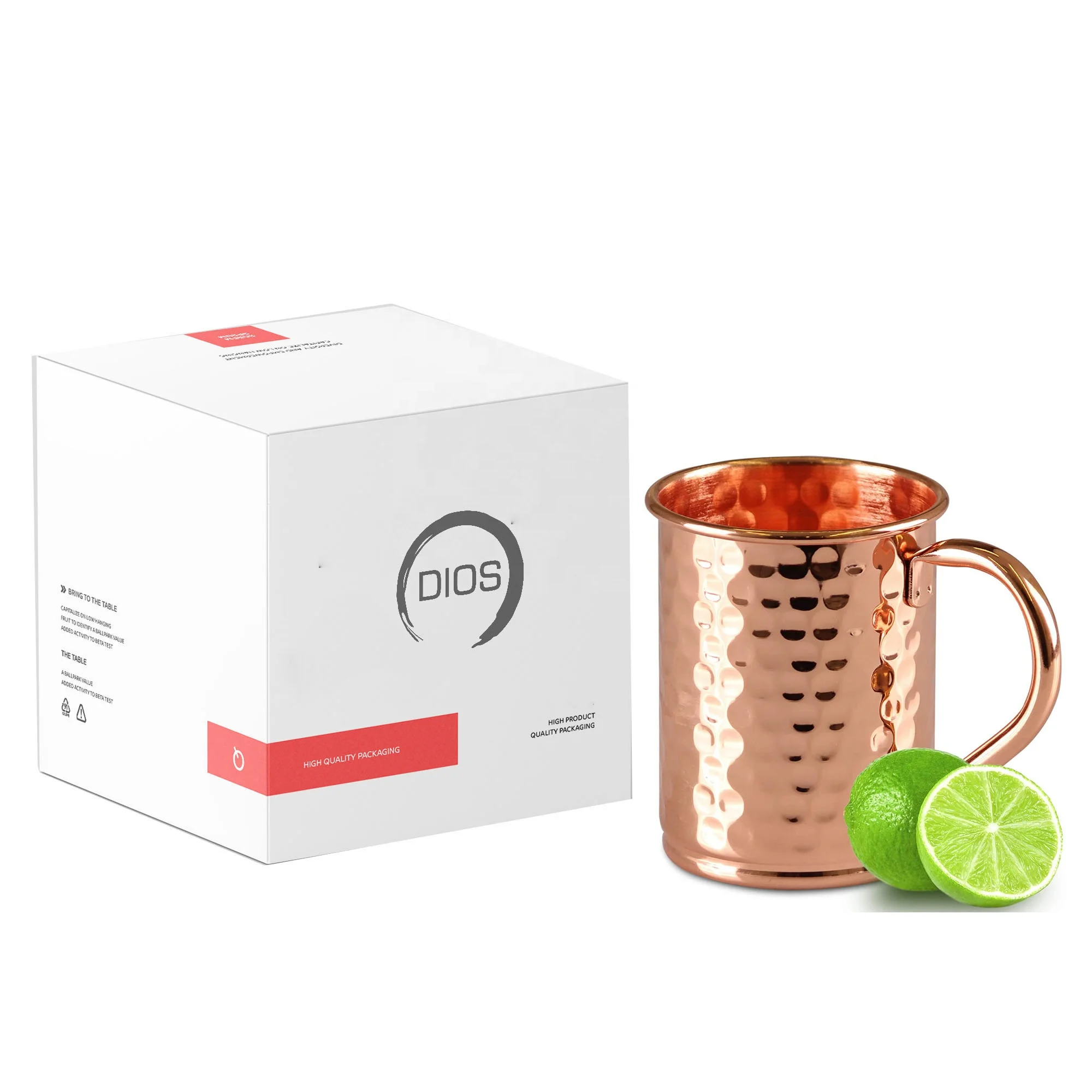 Новые гладкие медные кружки Moscow Mule емкостью 600 мл для деловых подарков