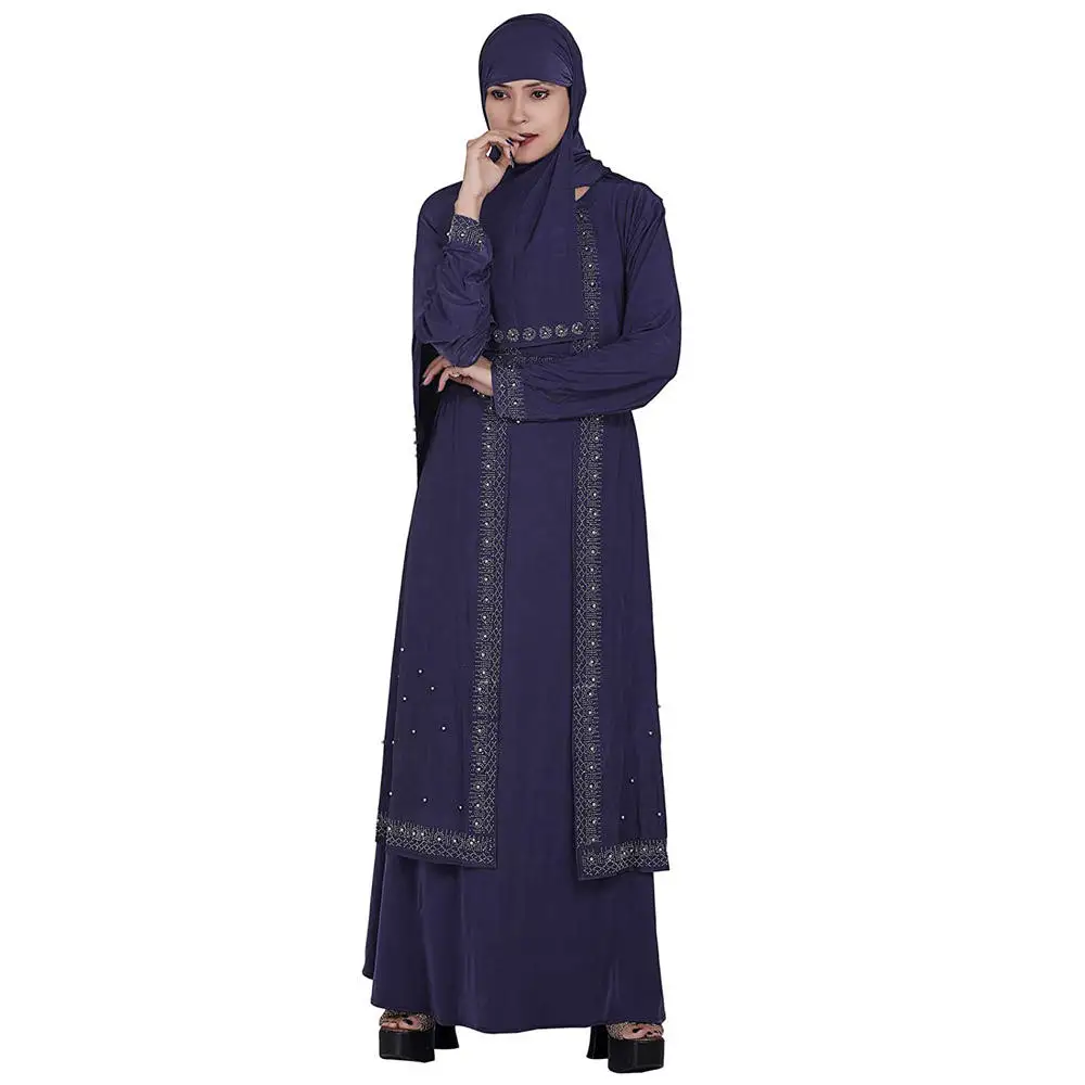 2022 custom supplier fashion dubai long sleeve robe modest women abaya modern abayas muslim dress islamic clothing manufacturers