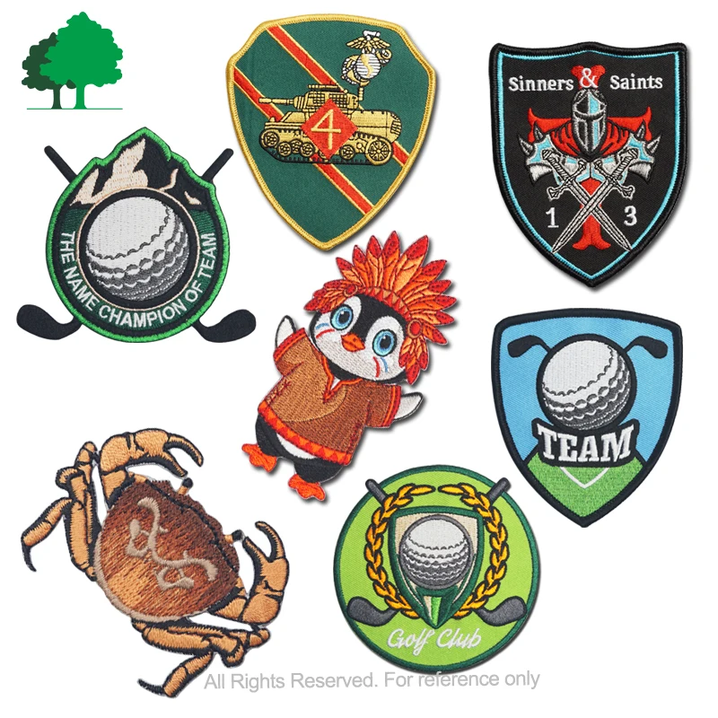 Directly Manufacturer Cutomization Machine Embroidery Iron-on Backing Patches For Motor Biker