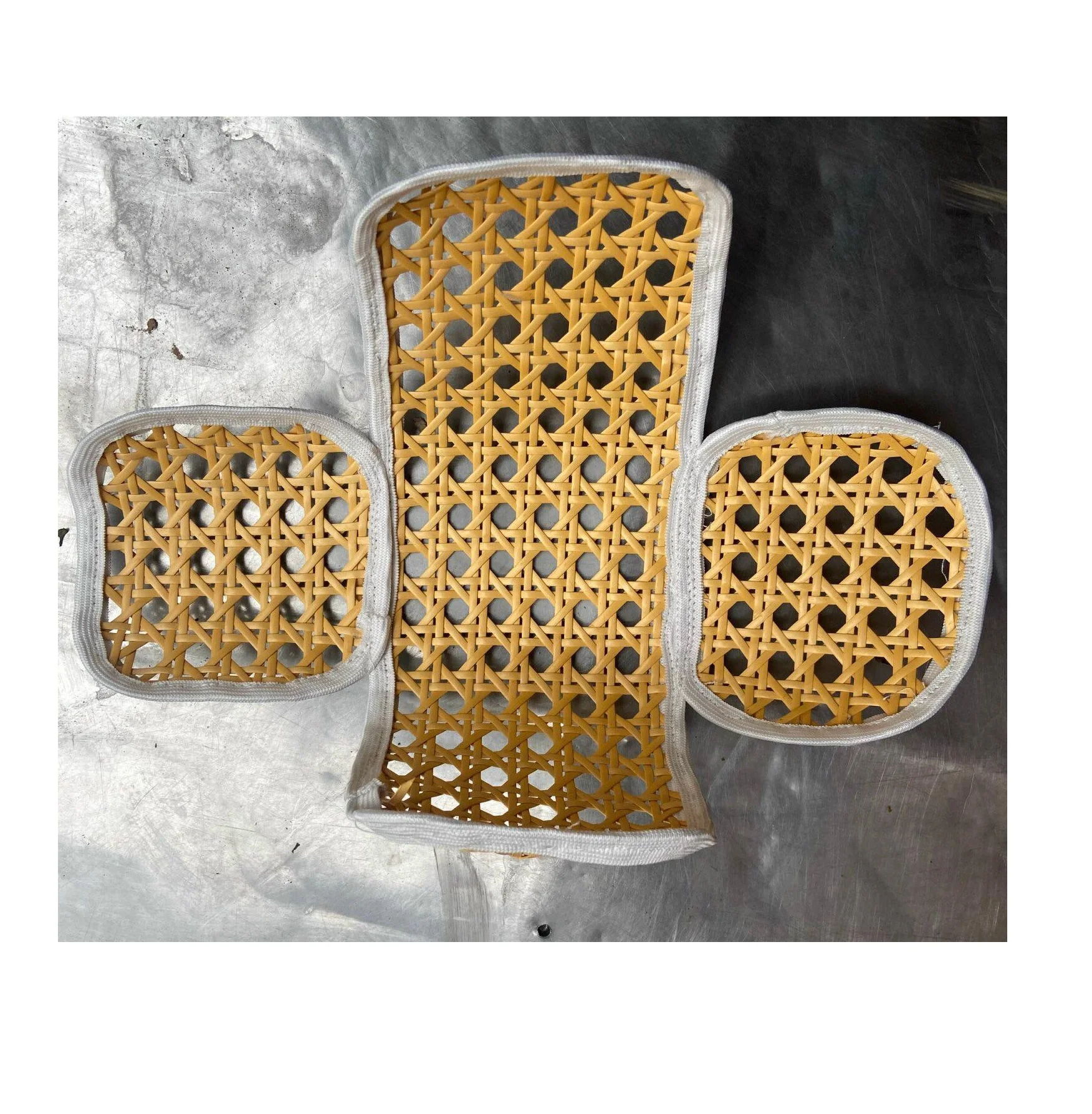 Vietnam factory Natural Wicker helmet decorations / Rattan motorcycle visor covers / Rattan webbing cane craft gift sandy99gd