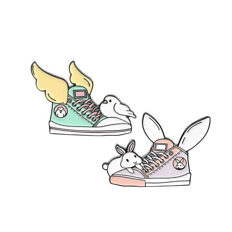 OEM factory custom brand metal sneaker enamel pin