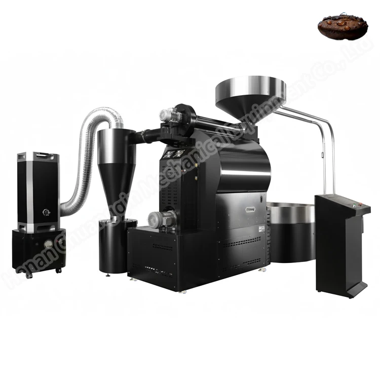 Color Logo Diy Coffee Roasters computer Automatic Controlling Temperature Roasting Machine 60kg Coffee Machine With Double Drum