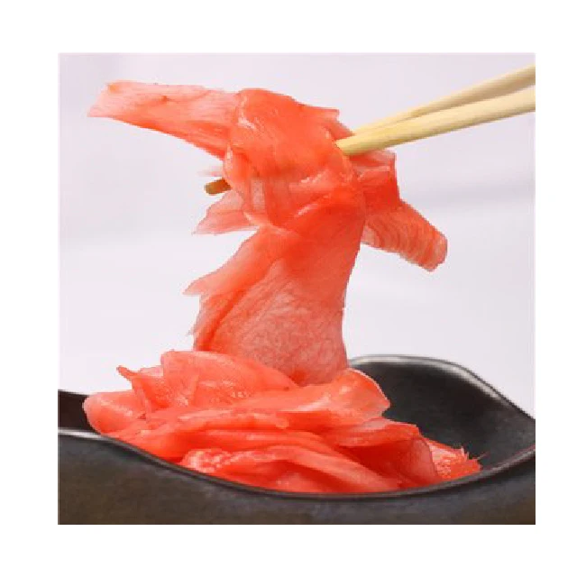baby ginger sliced for sushi, sashimi