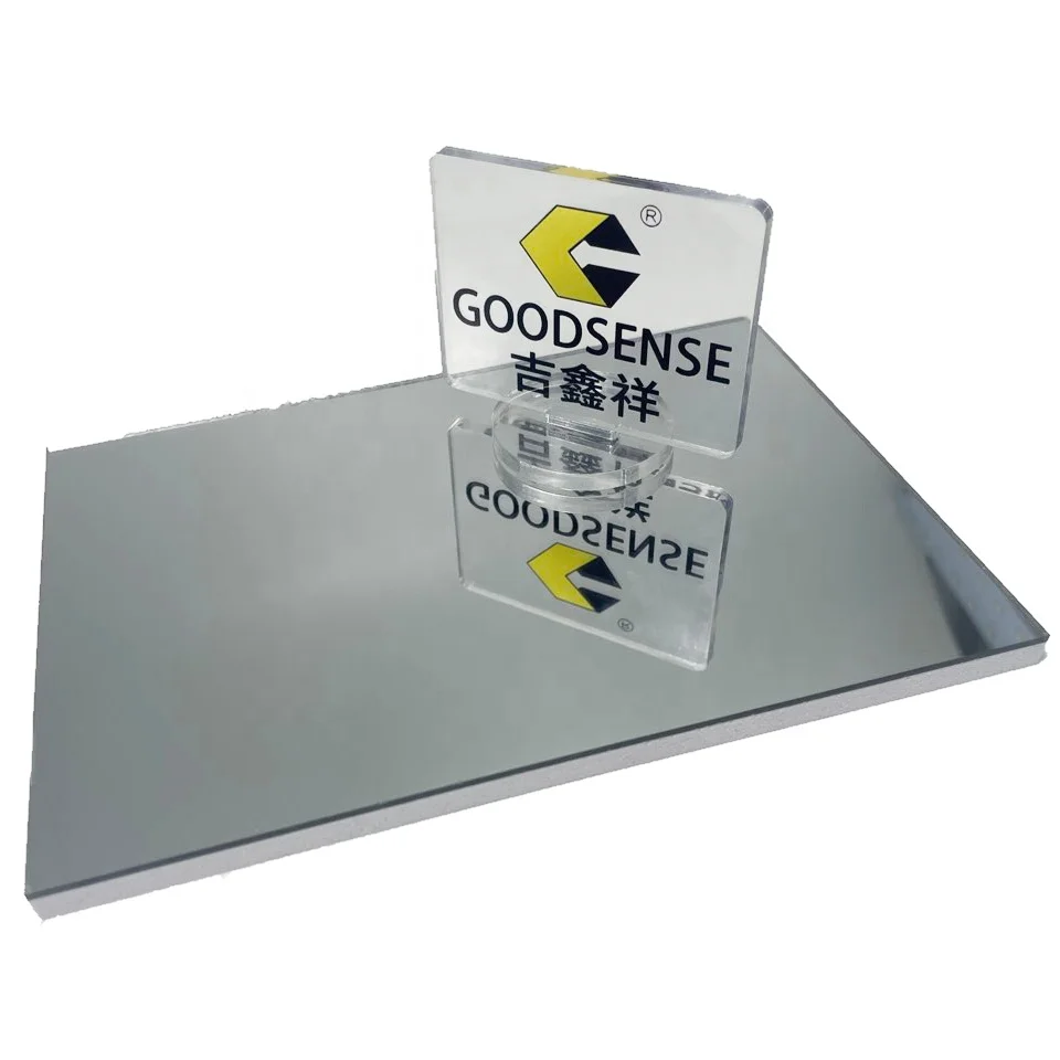 Goodsense Silver Composite Acrylic One Way Mirror Plate Manufacturer Plexiglass Smooth Flat Unbreakable Gym Mirror Full Length