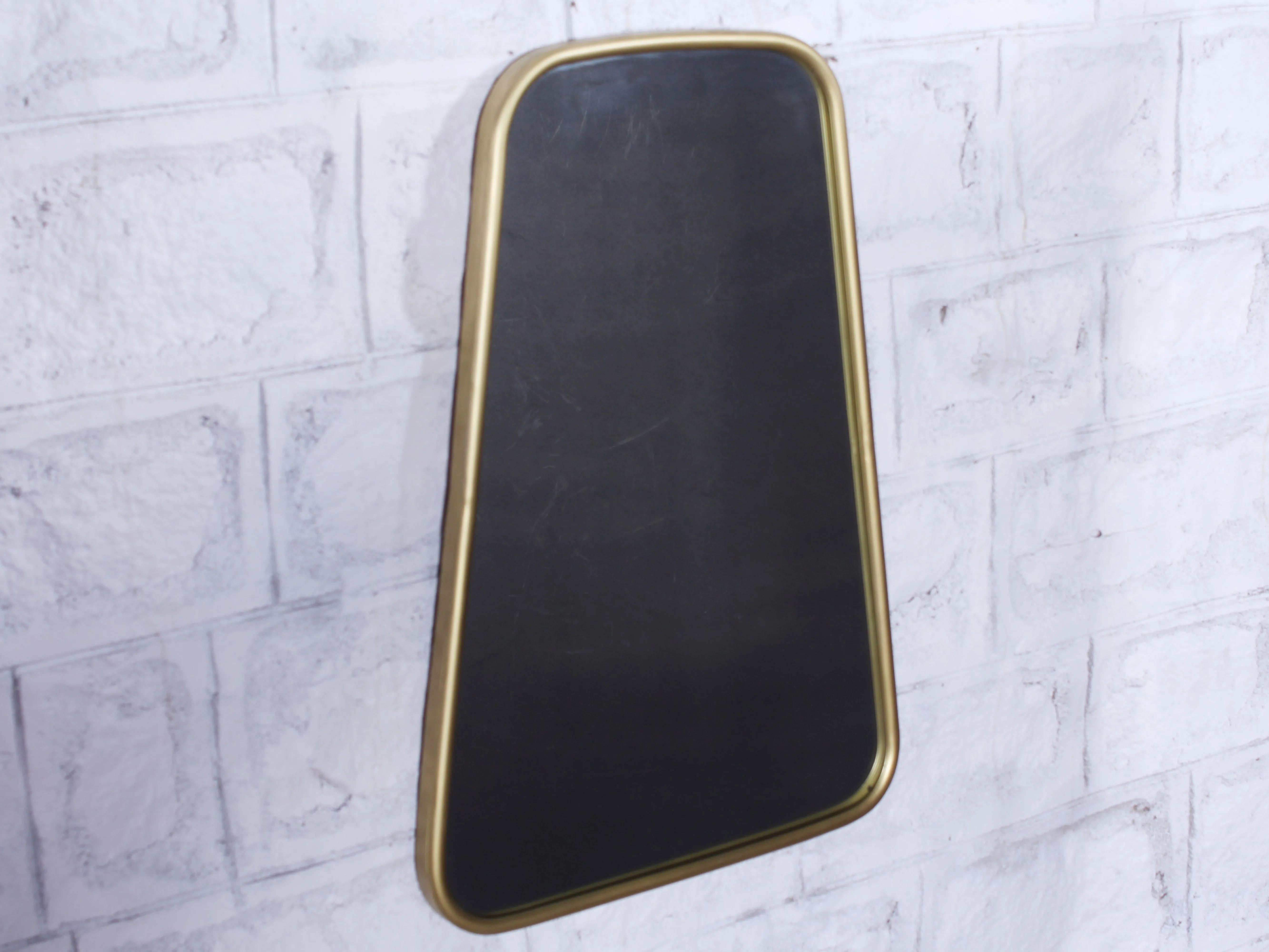 Modern Decorative Wall Mirror with Golden Polish Frame