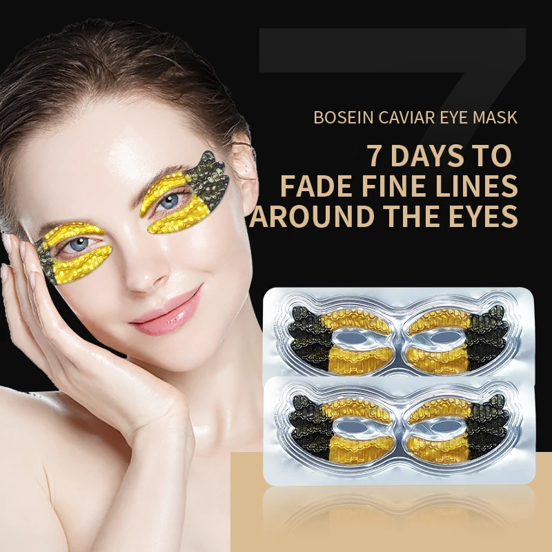 Factory Wholesale OEM Moisturizing Nourishing Firming Anti-Wrinkle 24k Gold Remove Dark Circles Butterfly-shaped Gel Eye Mask