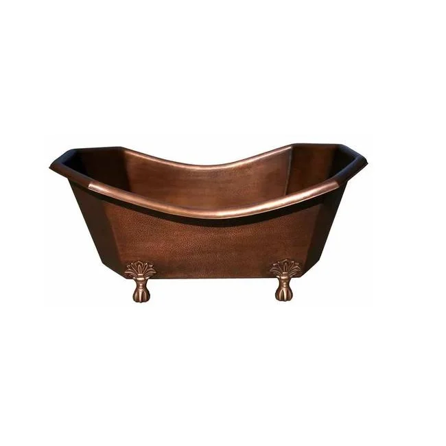 Attractive Designer Unique Stylish Modern Copper Bathtub Solid Surface Bathing Tub for Indoor Furniture At Affordable Price
