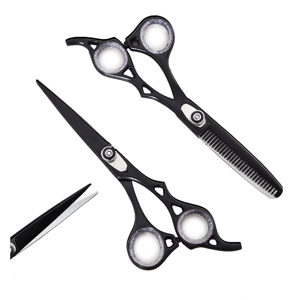 OEM Factory Direct High Quality Japanese J420 440C Stainless Steel Salon Hair Scissors Thinning Shears Set Straight Hair Cutting