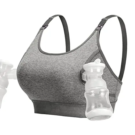 Adjustable Breast -  Pumps Holding and Nursing Bra Hands Free Pumping Bra