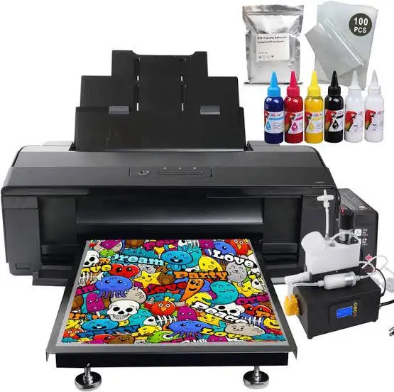 Brand New Ready to ship A3+ DTF T-Shirts L1800 Printer+Timed White Ink Cycle Machine for Fabrics and textiles for sale