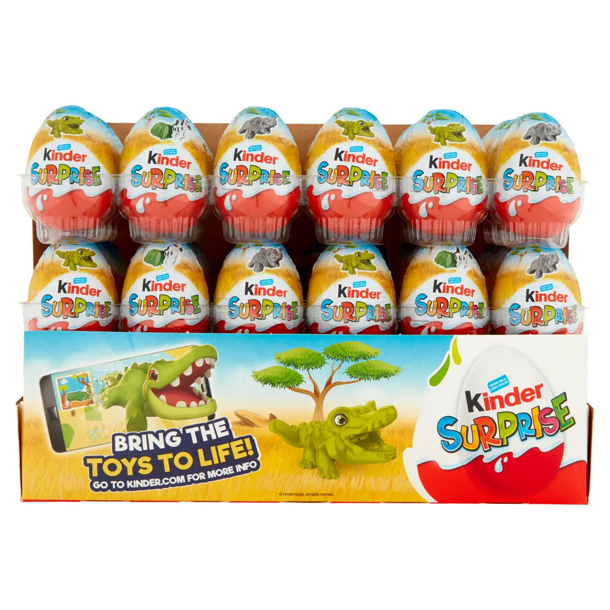 Оптовая продажа упаковка для мальчиков 3 яйца шоколад Kinder Joy Bueno