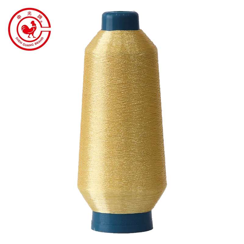 First Grade 150D Fluorescent Japanese Materials Pure Gold Embroidery Metallic Yarn for Machine & Hand Stitching